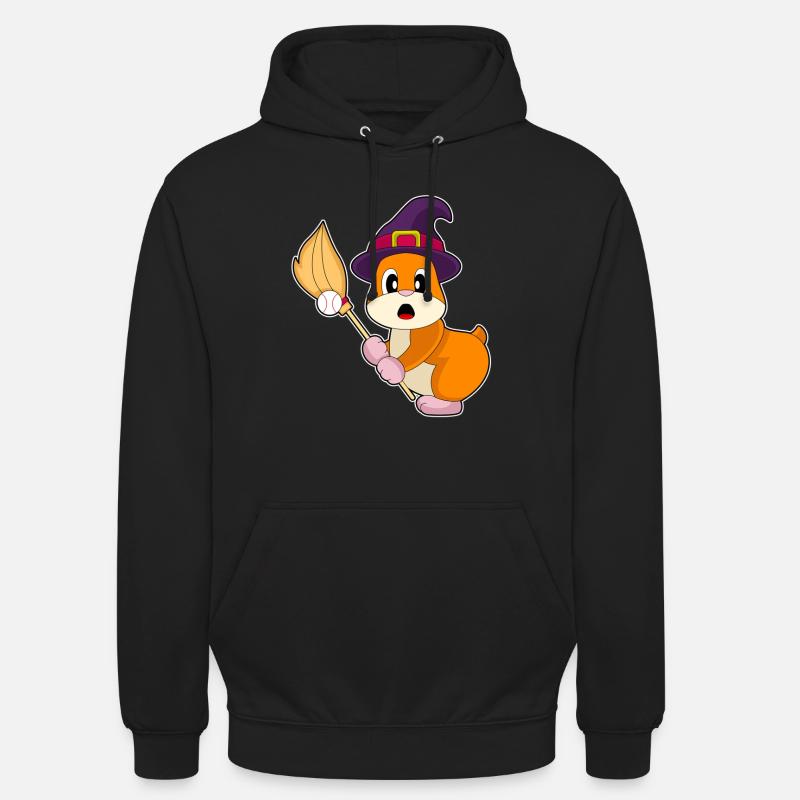 Hamster Halloween Baseball - Sweat-shirt à capuche unisexe - noir