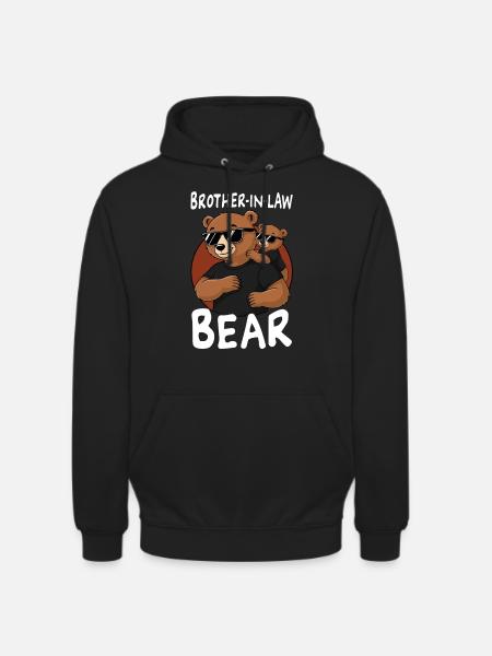 Beau-frère Bear - Sweat-shirt à capuche unisexe - noir