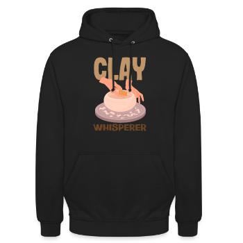 Lustiges Töpfer Töpfern Geschenk Geschenkidee - Unisex Hoodie - Schwarz - Vorne - Alina (178cm) & Michal (187cm)