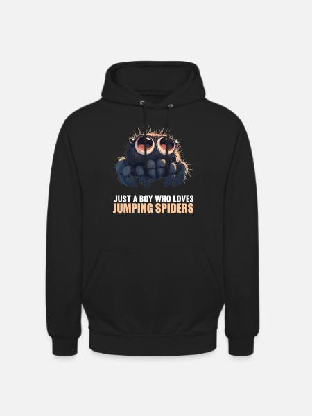Jumping Spider Springspinnen Springspinne - Unisex Hoodie - black