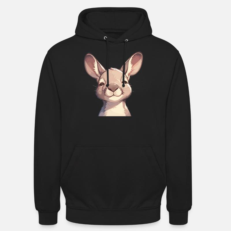 Kängurus Känguru - Unisex Hoodie - Schwarz