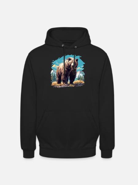 Kodiak Bear Kodiak Bear - Unisex Hoodie - black