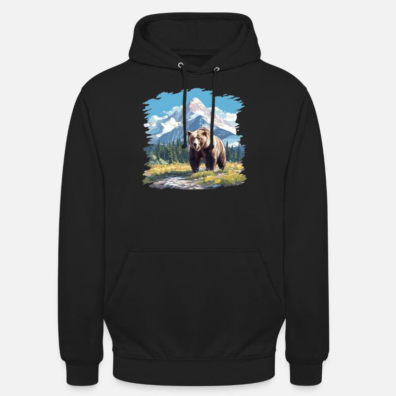 Kodiak Bear Kodiak Bear - Unisex Hoodie - black