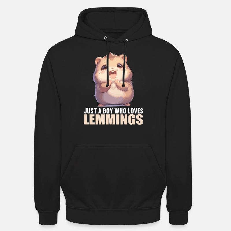 Lemmings Lemming - Sweat-shirt à capuche unisexe - noir