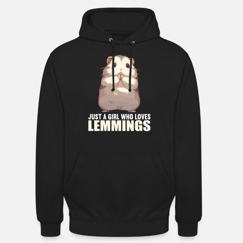 Lemmings Lemming - Sweat-shirt à capuche unisexe - noir