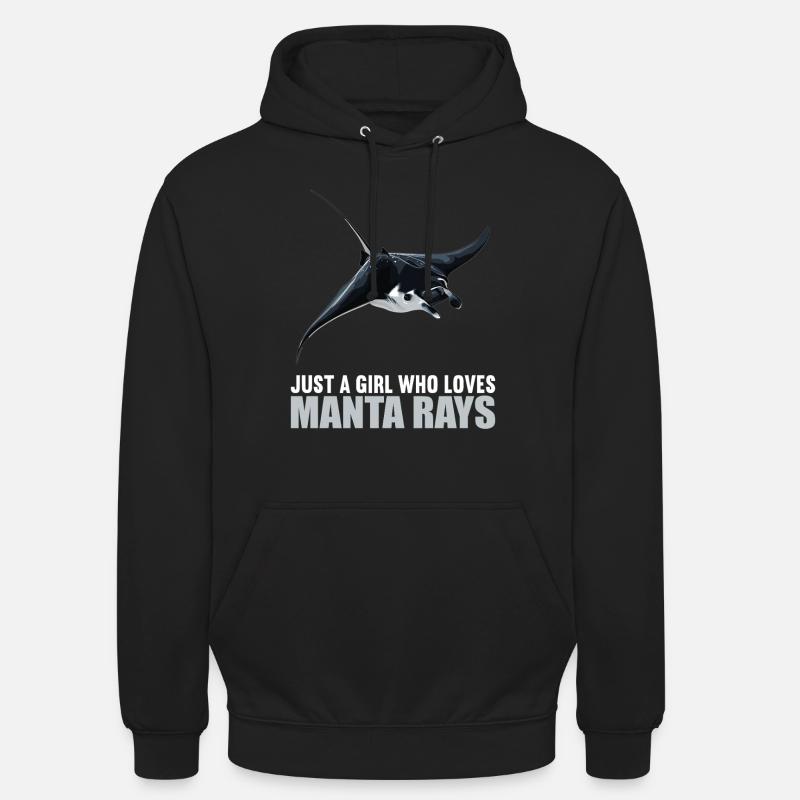 Mantas Manta Rochen - Unisex Hoodie - Schwarz