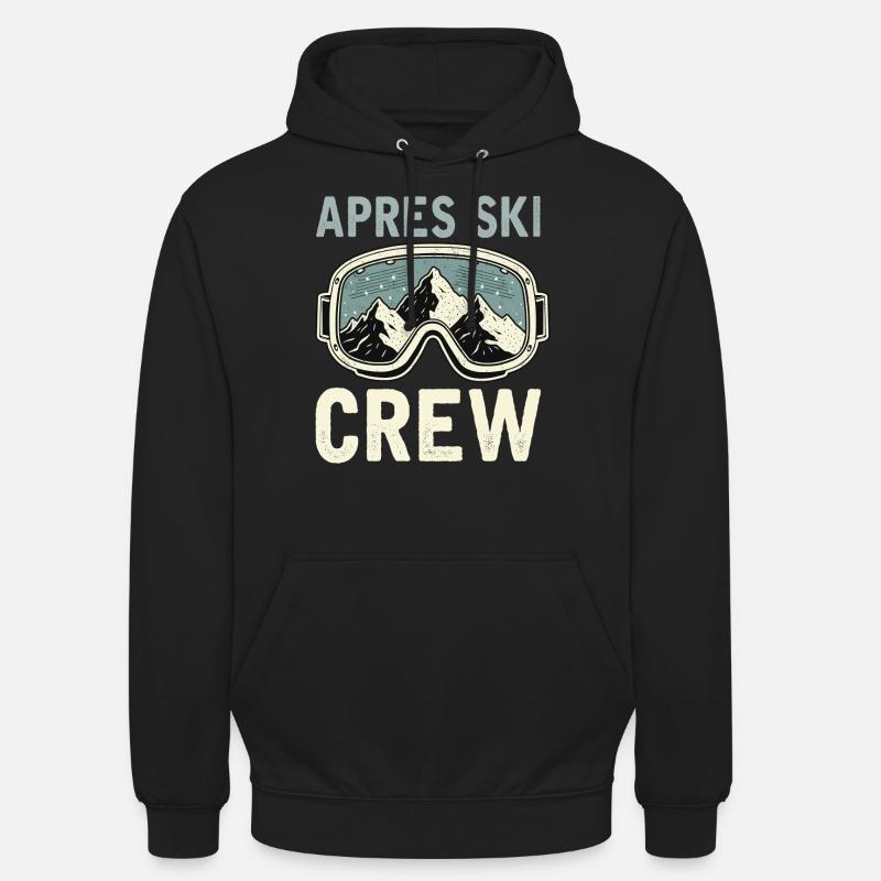 Équipage après-ski - Sweat-shirt à capuche unisexe - noir