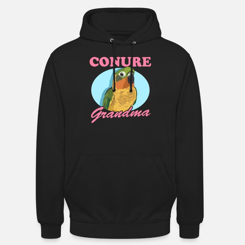 Conure Oma Papageien Conures Geschenk - Unisex Hoodie - Schwarz