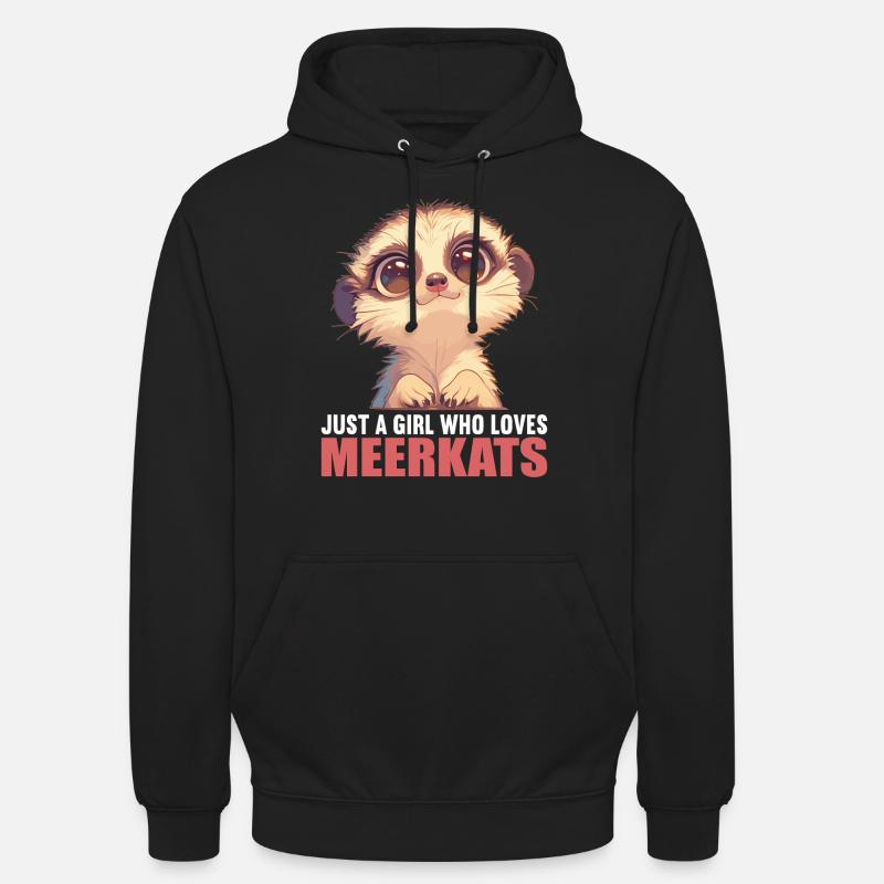 Meerkat Erdmännchen - Sweat-shirt à capuche unisexe - noir