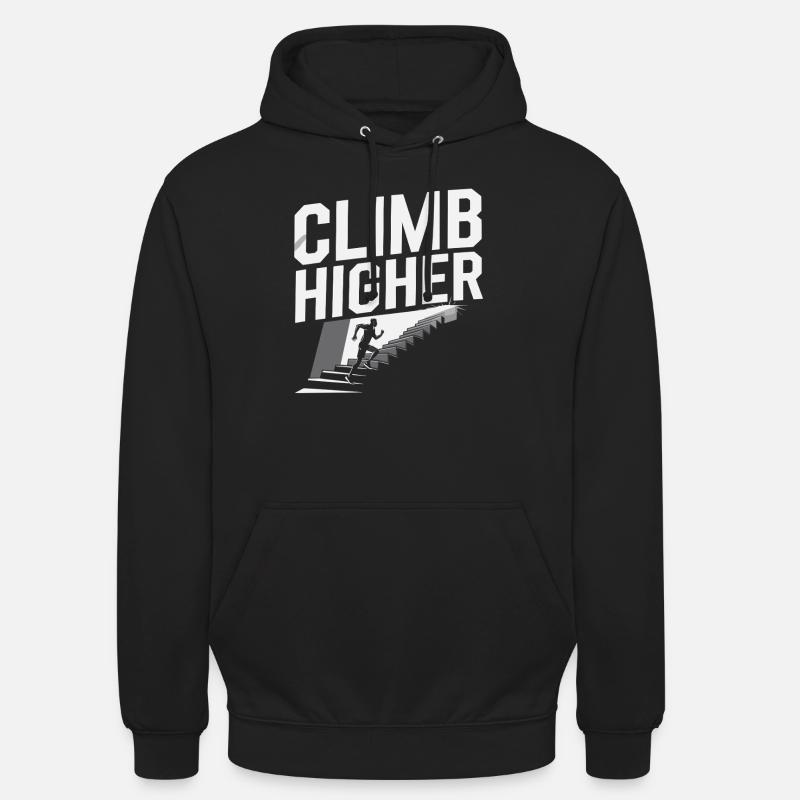 Gravir les marches du succès - Sweat-shirt à capuche unisexe - noir