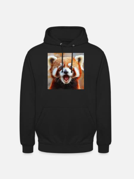 Roter Panda - Unisex Hoodie - Schwarz