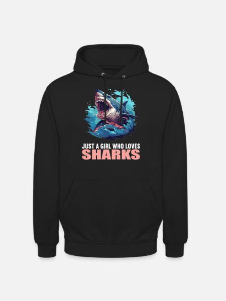 Requins Requin - Sweat-shirt à capuche unisexe - noir