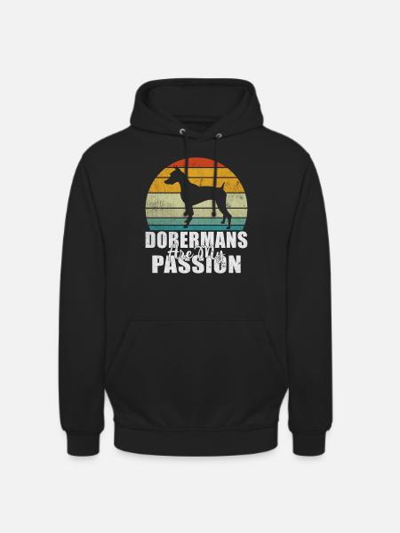 Cadeaux Doberman - Sweat-shirt à capuche unisexe - noir