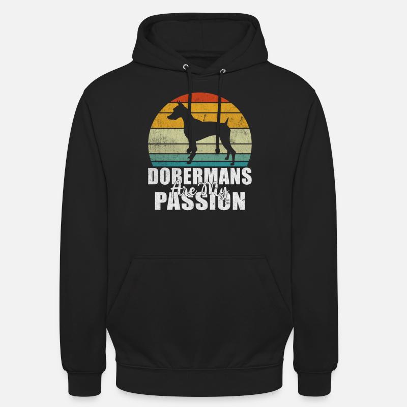 Cadeaux Doberman - Sweat-shirt à capuche unisexe - noir