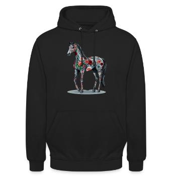 Arabisch - Unisex Hoodie - Schwarz - Vorne - Alina (178cm) & Michal (187cm)
