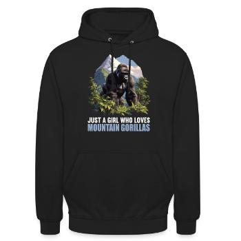 Berggorillas Berggorilla - Unisex Hoodie - Schwarz - Vorne - Alina (178cm) & Michal (187cm)