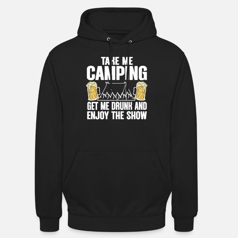 Camping Campfire Camper - Unisex Hoodie - Schwarz