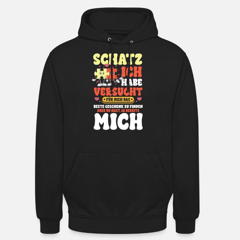 Schatz das beste Geschenk - Unisex Hoodie - Schwarz