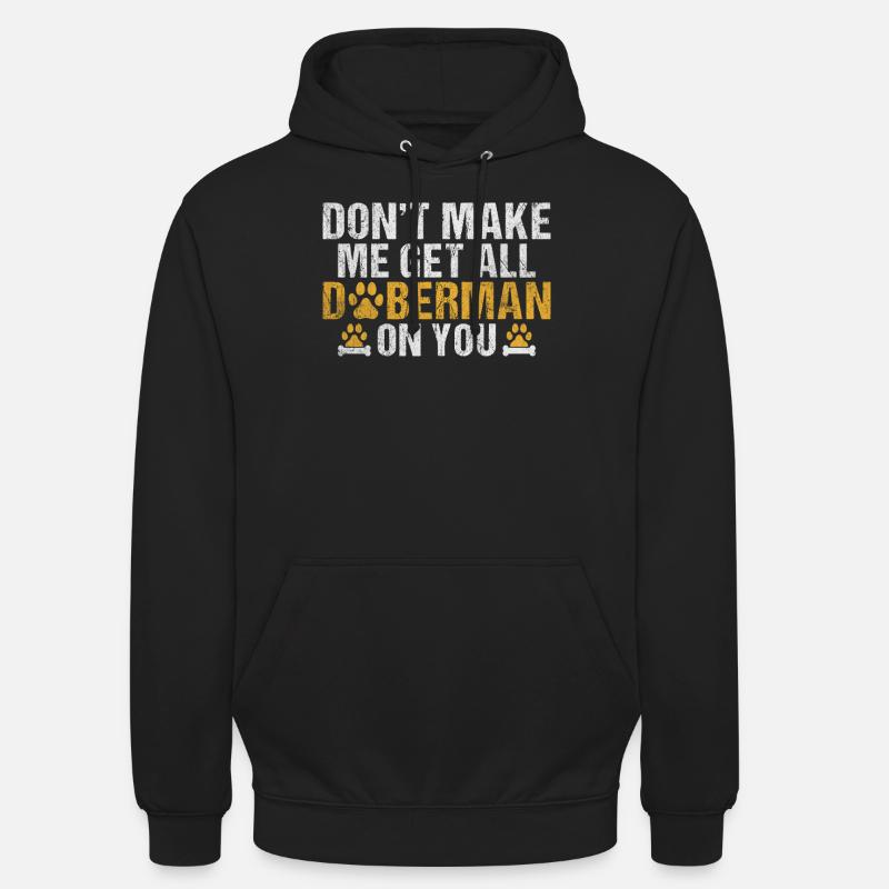 Cadeaux Doberman - Sweat-shirt à capuche unisexe - noir