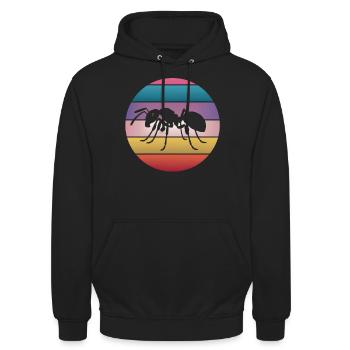 Ant Retro Vintage Ant Keeping Ant Costume Women - Unisex Hoodie - Schwarz - Vorne - Alina (178cm) & Michal (187cm)