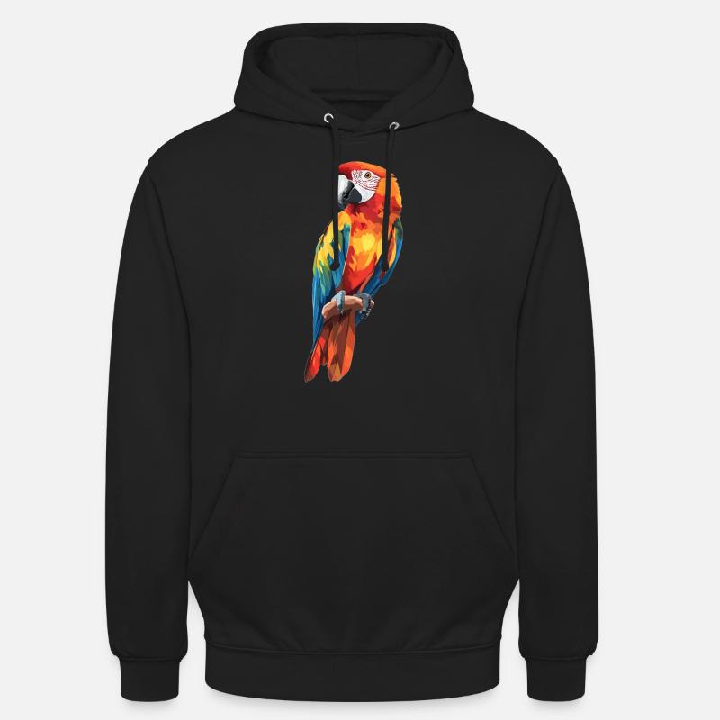 Perroquet Perroquet Perroquet - Sweat-shirt à capuche unisexe - noir