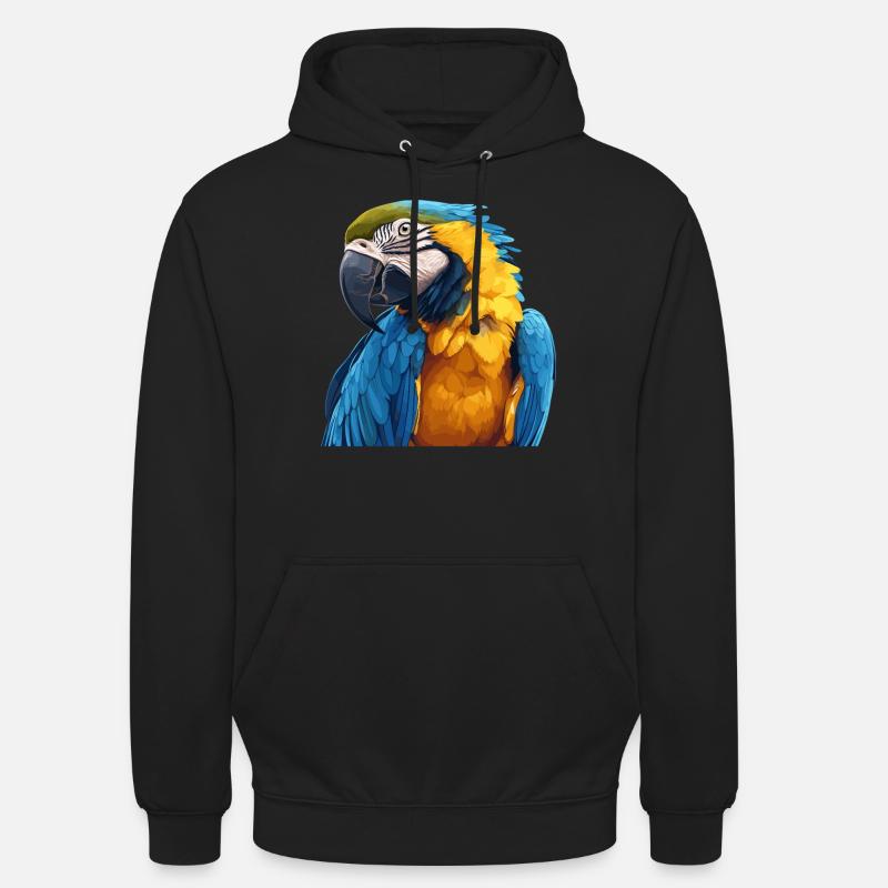 Perroquet Perroquet Perroquet - Sweat-shirt à capuche unisexe - noir