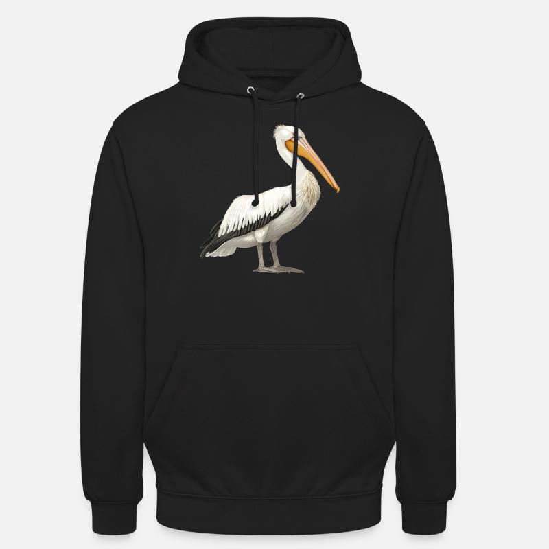 Pélicans Pélican - Sweat-shirt à capuche unisexe - noir