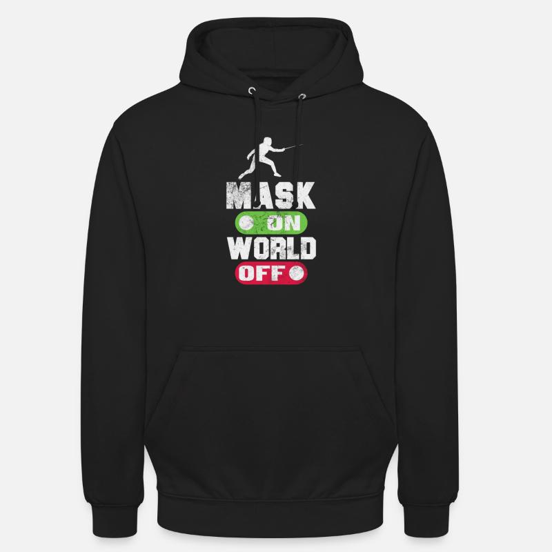 Fechten - Unisex Hoodie - Schwarz