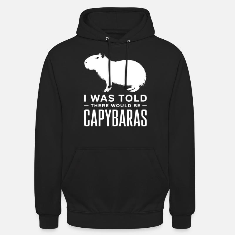 Capybara - Sweat-shirt à capuche unisexe - noir