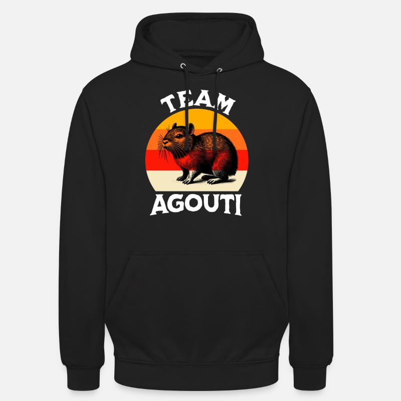 L’équipe Aguti - Sweat-shirt à capuche unisexe - noir