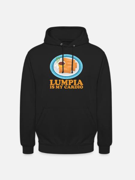 Lumpia Loempia Spring Roll Gifts - Unisex Hoodie - black