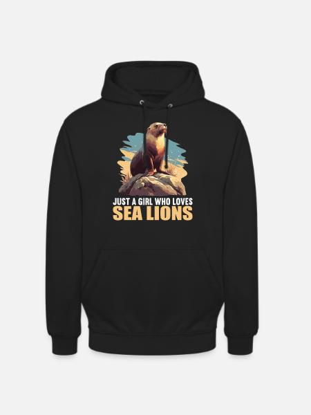 Seelöwen Seelöwe - Unisex Hoodie - Schwarz