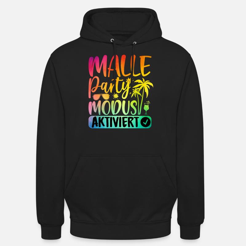 Mode Malle Party activé - Sweat-shirt à capuche unisexe - noir