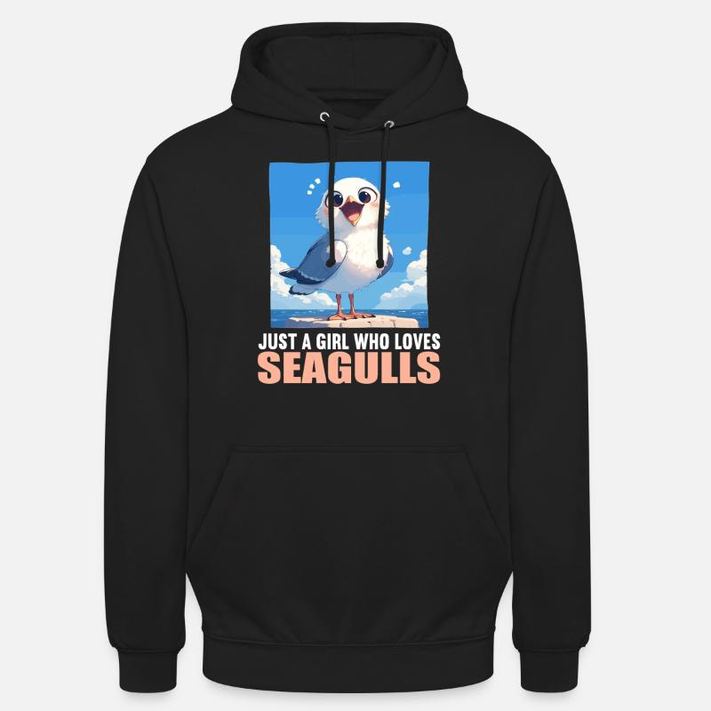 Möwen Möwe - Unisex Hoodie - Schwarz