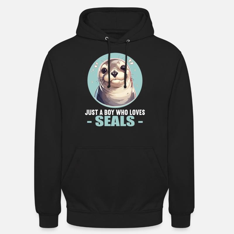 Robben Robbe - Unisex Hoodie - Schwarz