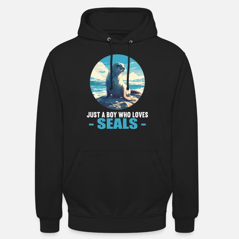 Robben Robbe - Unisex Hoodie - Schwarz