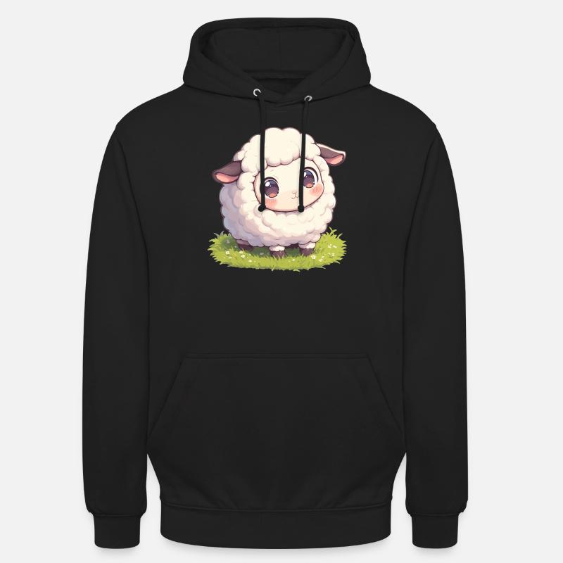 Mouton Mouton - Sweat-shirt à capuche unisexe - noir
