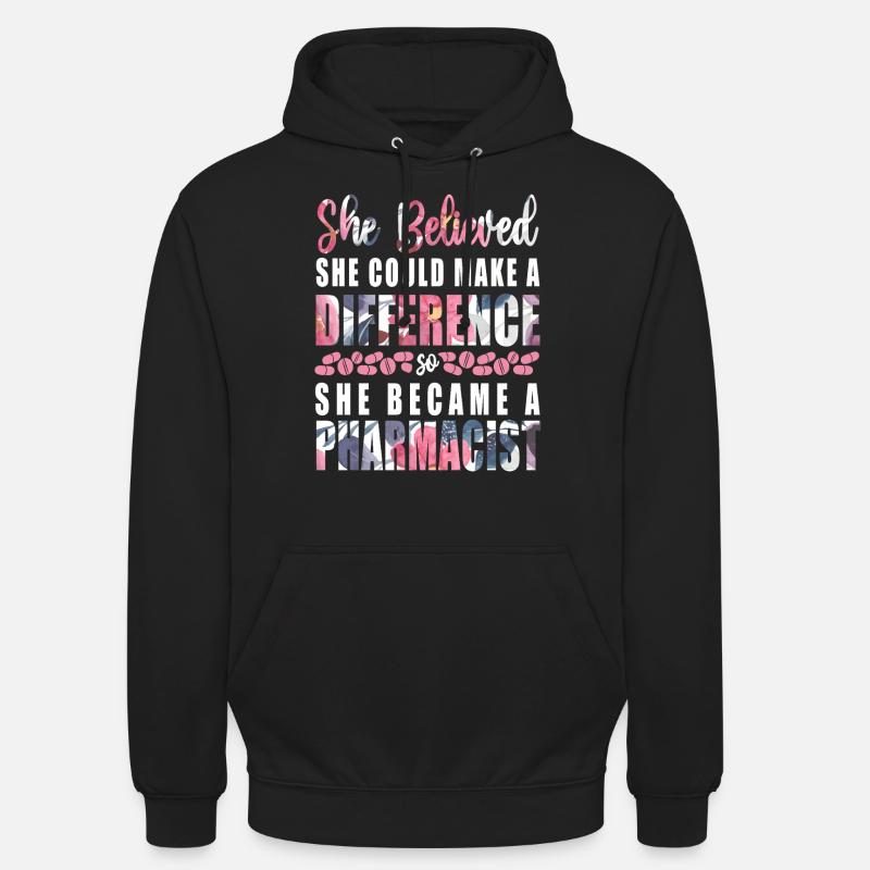 Technicien en pharmacie - Sweat-shirt à capuche unisexe - noir