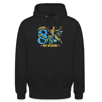 Dance Teacher I Count In 8s Dancing Instructor - Unisex Hoodie - black - Front - Alina (178cm) & Michal (187cm)
