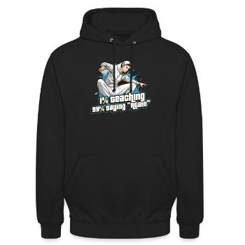 Dance Teacher 1% Teaching 99% Dance Instructor - Unisex Hoodie - black - Front - Alina (178cm) & Michal (187cm)