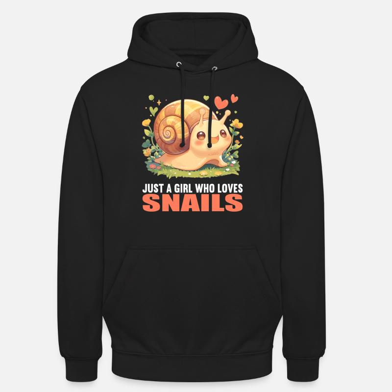Escargots Escargot - Sweat-shirt à capuche unisexe - noir