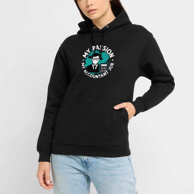 Comptabilité Ma passion Mon comptable Comptable Comptable Sweat-shirt à capuche unisexe