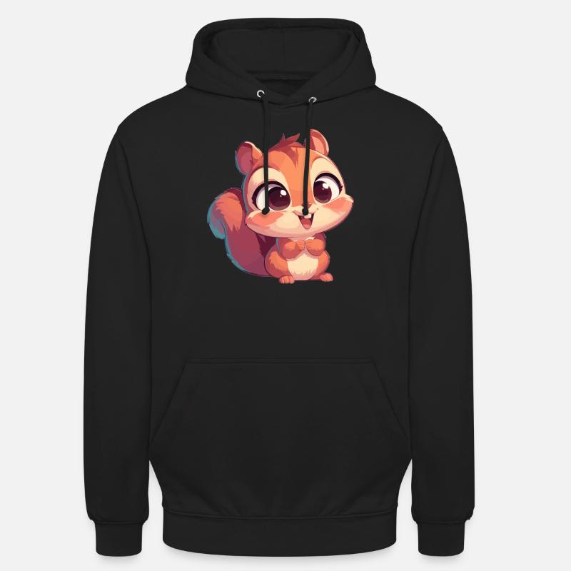 Eichhörnchen - Unisex Hoodie - Schwarz