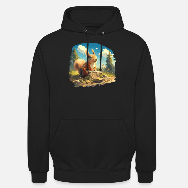 Squirrel - Unisex Hoodie - black