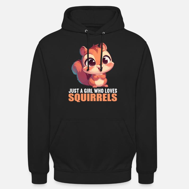 Eichhörnchen - Unisex Hoodie - Schwarz