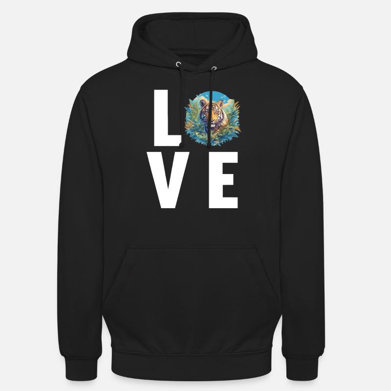 Sumatran tiger - Unisex Hoodie - black