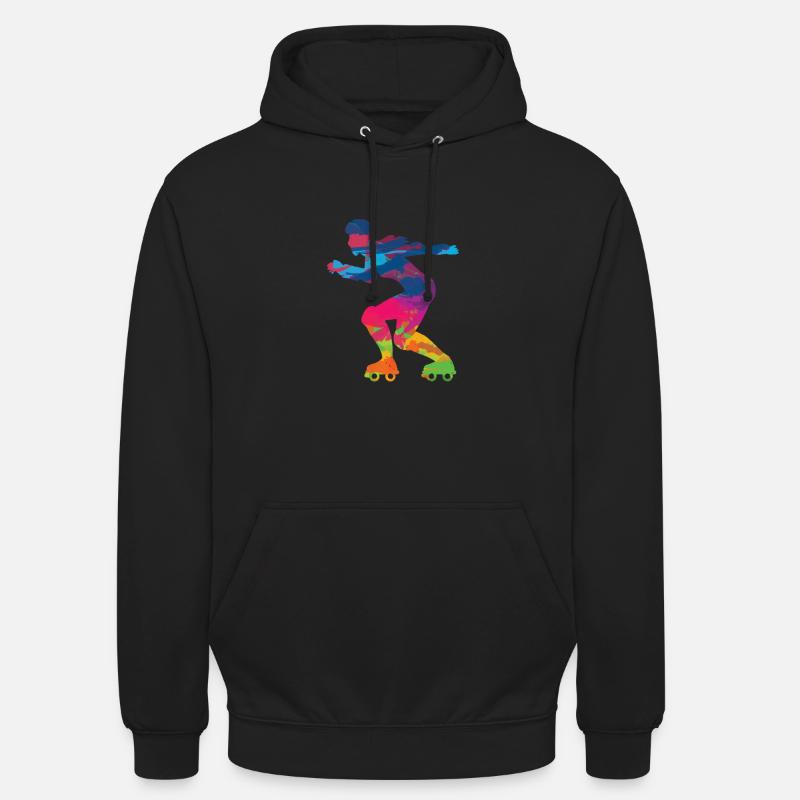 Inline-Skates Inline-Skating Rollschuhlaufen - Unisex Hoodie - Schwarz
