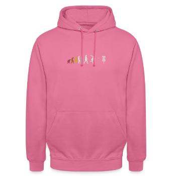 Disc Golf Flugscheibe Discgolfer Geschenk Discgolf - Unisex Hoodie - Pink - Vorne - Alina (178cm) & Michal (187cm)