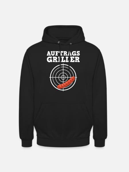 Auftragsgriller Grillkönig - Unisex Hoodie - Schwarz