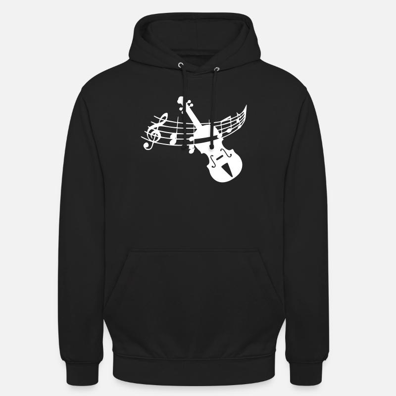 Violon violon - Sweat-shirt à capuche unisexe - noir